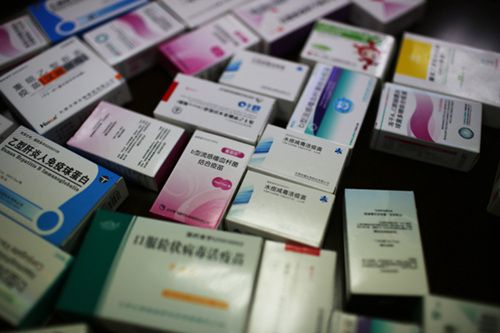 現場查獲的疫苗。